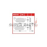 Τακάκια φρένων -TRW- MCB631, Honda CBR1000F (1990-1992), Honda RVF750R (1994-1997), Honda ST1100 Pan European/ABS (1990-2001), Kymco People 250 (2004-2005), Yamaha MT-01 1700 (2004-2011), Yamaha X-Max 125 ABS (2011-2012)