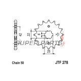 Μπροστινό γρανάζι -JT- JTF278,17, 17 δόντια, Honda CB 250 1973-1982, CB 350 1969-1977, CB 360 1973-1977, CB 400 1974-1980, CB 450 1982-1986, CB 500 1975-1977, CJ 250 1976-1979, CJ 360 1978, CM 450 1982-1983