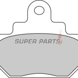 Τακάκια φρένων -FERODO- FDB404P, Suzuki GZ Marauder 250, LS Savage 650, VL Intruder 125LC 1986-2007