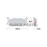 Τακάκια φρένων -TRW- MCB640SV, Yamaha Bolt/SCR 942-950, XJ Diversion 600/900, XJR 400, XP TMAX 500, XV/XVS Virago & Drag Star 535/650/750/950/1600, YP Majesty 400 (1992-2019)