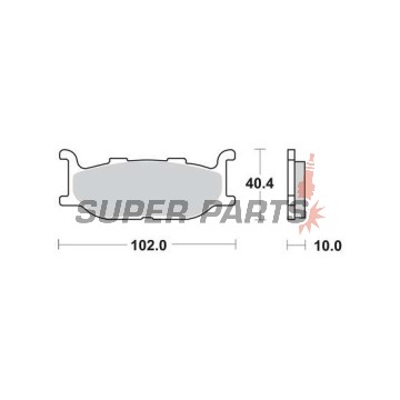 Τακάκια φρένων -TRW- MCB640SV, Yamaha Bolt/SCR 942-950, XJ Diversion 600/900, XJR 400, XP TMAX 500, XV/XVS Virago & Drag Star 535/650/750/950/1600, YP Majesty 400 (1992-2019)