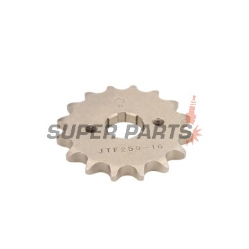 Μπροστινό γρανάζι -JT- JTF259,16, 16 δόντια, Honda CB 100 1976-1986, CB 125 1973-1989, CD 125 1982-1985, CD 185 1978-1982, CG 125 1977-1983, 1985-2001, 2004-2008, CM 125 1982-1997, EZ 90 1990-1992, MTX 125 1983-1995, NX 125 1989-1998