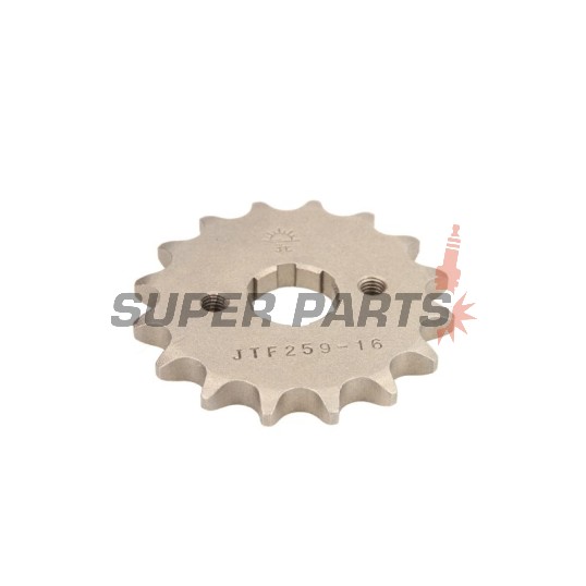 Μπροστινό γρανάζι -JT- JTF259,16, 16 δόντια, Honda CB 100 1976-1986, CB 125 1973-1989, CD 125 1982-1985, CD 185 1978-1982, CG 125 1977-1983, 1985-2001, 2004-2008, CM 125 1982-1997, EZ 90 1990-1992, MTX 125 1983-1995, NX 125 1989-1998