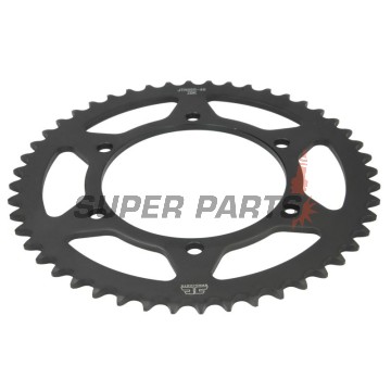 Πίσω γρανάζι -JT- JTR855,48ZBK, 48 δόντια, μαύρο ψευδάργυρος, ατσάλινο, Yamaha DT 250 1975, 1977-1982, MT-03 660 2006-2013, XJ 600 1992-2003, XT 660 2004-2016, XTZ 660 2008-2009, XTZ 750 1990-1998