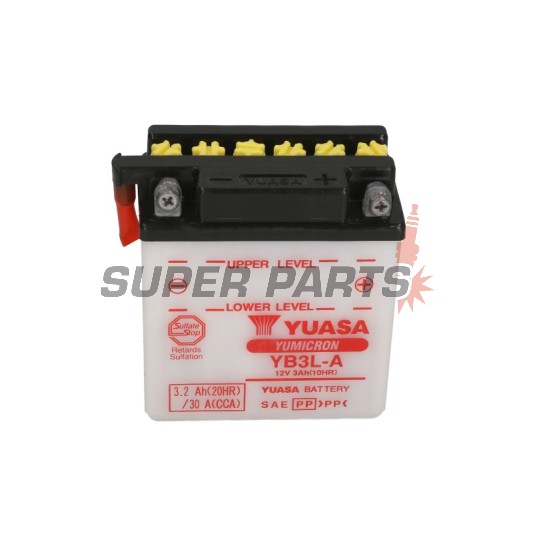 Μπαταρία -YUASA- YB3L-A, 3Ah 12V