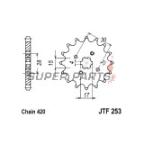 Μπροστινό γρανάζι -JT- JTF253,12, 12 δόντια, Honda ATC 70 1976-1981, C 50 1970-1982, C 70 1985-1986, C 72 1975-1984, C 90 1983-2000, 2002, CF 50 1979-1996, CR 50 1984, CR 60 1986, CR 80 1980-1985, CRF 110 2013-2021, CY 50 1979-1984