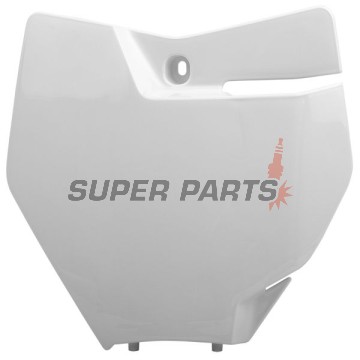 Μάσκα/πινακίδα αριθμού motocross -POLISPORT- λευκή, KTM SX, SX-F, XC 125-450 2016-2018