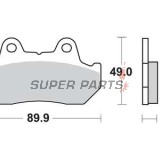 Τακάκια φρένων -TRW- MCB512, Honda CB/CBX/CMX/CN/CX/FT/GL/NS/VF/VT/XBR/XL/XLV/XR - Night Hawk, Bol dOr, Goldwing, Magna, Shadow, Transalp, Paris Dakar - 125-1500cc, 1981-2000