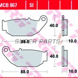 Τακάκια φρένων -TRW- MCB867SI, Honda MSX/Grom 125