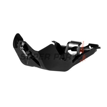 Ποδιά κινητήρα -POLISPORT- μαύρο, BETA RR 350-500 2020-2023