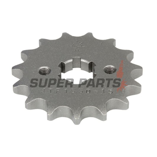 Μπροστινό γρανάζι -JT- JTF1550,15, 15 δόντια, Betamotor RR 125 2006-2020, RR Enduro 125 2011-2020, SM 125 2006-2010, Husqvarna TE 125 2011-2013, Yamaha MT 125 2014-2017, T 105 1997-1998, WR 125 2008-2016, YZF 125 2015
