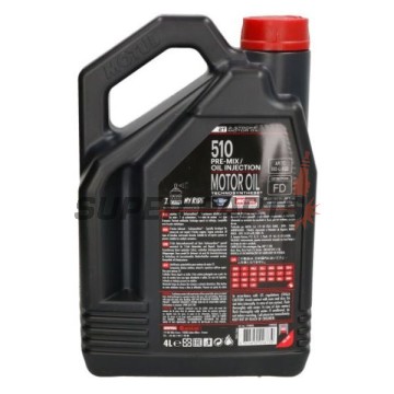λάδι 2χρονου κινητήρα -MOTUL- 510, 2T, ημισυνθετικό, 4L