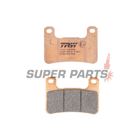 Τακάκια φρένων -TRW- MCB752TRQ, Harley-Davidson XR1200X Sportster + Hyosung GT650R Comet/GV700 Aquila + Kawasaki H2 Ninja SX/Z1000-Z1000SX/ZX10R/ZX1000 Ninja + Suzuki GSX1300R Hayabusa/GSX-R600-1000/GSX-S1000 (2004-2020)