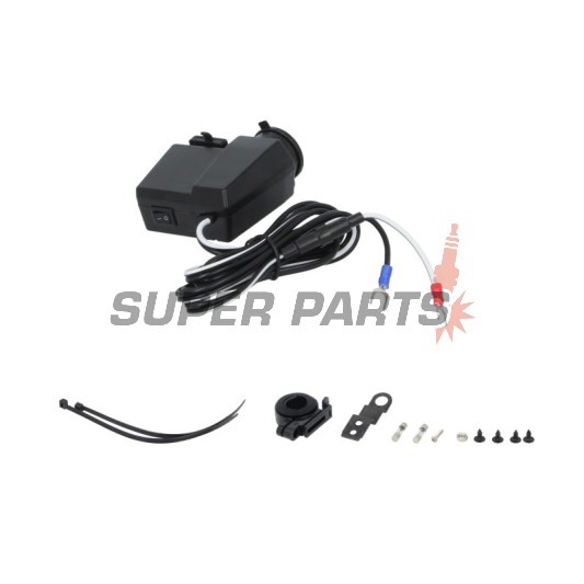 Αντάπτορας USB με αναπτήρα -4 RIDE- 12V, 2xUSB (3.1A) + βολτόμετρο - universal