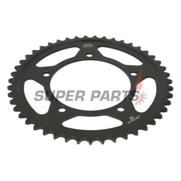 Πίσω γρανάζι -JT- JTR1792,47ZBK, 47 δόντια, μαύρο ψευδάργυρος, ατσάλινο, Kawasaki KLV 1000 2004-2006, Rieju RS-2 125 2005-2006, Suzuki DL 650 2004-2020, GSR 600 2006-2011, GSR 750 2011-2016, GSX-R 600 2001-2010, GSX-R 750 2000-2010, GSX-S 750 2015-2016