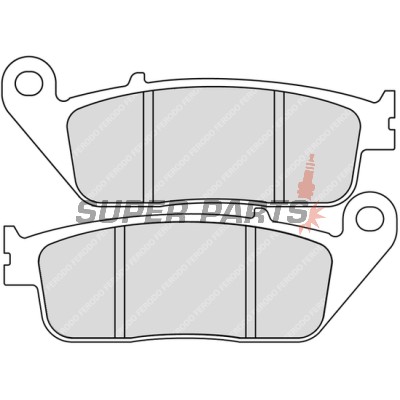 Τακάκια φρένων -FERODO- FDB570EF, Honda CB 500F/CBR 500R/Rebel 500, NSS Forza 125/300 2013-2019