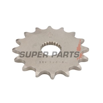 Μπροστινό γρανάζι -JT- JTF394,16, 16 δόντια, Aprilia AF1 125 1988-1994, Classic 125 1996-1999, Climber 240/280/300 1989-1996, MX 125 2004-2007, κόκκινο Rose 125 1988-1999, RS 125 1993-2013, RX 125 1990-1997, 2000, 2008-2010, SX 125 2008-2010