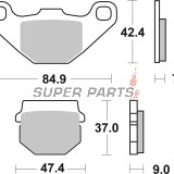 Τακάκια φρένων -BREMBO- 07KA0717, Adly ATV, Aprilia ETX/MX/Pegaso/RX/SX/Tuareg, Beta Alp/M4, Buell Cyclone/Lightning/Thunderbolt, Husqvarna CR/TE/WR, Kawasaki KLE/KLR/KX, MZ Baghira/Mastiff, Peugeot/PGO/Piaggio scooters, Sachs XTC