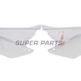 Πίσω πλαϊνά πλαστικά -POLISPORT- λευκά, HONDA CR 125/250 2000-2001