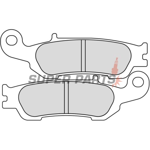 Τακάκια φρένων -FERODO- FDB2219ZR, Yamaha WR 250F/450F (2015-2020), YZ 125/250/250F/450F/FX/X (2007-2020)