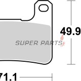 Τακάκια φρένων -BREMBO- 07SU27SA, Kawasaki KLE/Z 650-1000 Versys/ABS, Suzuki GSX/GSX-R 600-1300 Hayabusa/B-King/GSX-R 750-1000