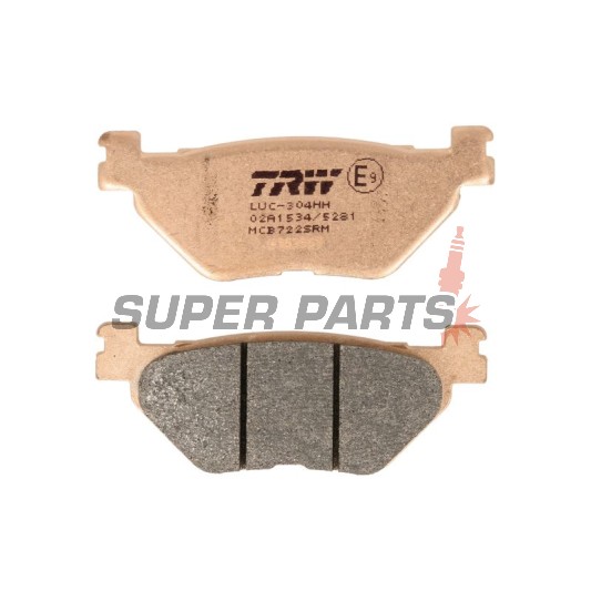 Τακάκια φρένων -TRW- MCB722SRM, sintered, Yamaha TMAX/XP 500/530 (2001-2019)