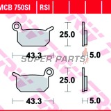 Τακάκια φρένων -TRW- MCB750SI, Husqvarna CR/SM 50 2011-2012; KTM GS/MX/SX/SXS 50/65/125 1986-2018; KTM Junior/Senior 50 2001-2003