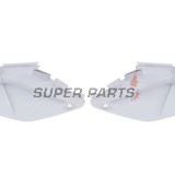 Πίσω πλαϊνά πλαστικά -POLISPORT- λευκά, HONDA CR 125/250 2002-2007