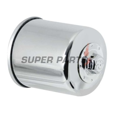 Φίλτρο λαδιού -K&N- KN-303C, χρώμιο, με 17mm παξιμάδι για εύκολο λύσιμο
