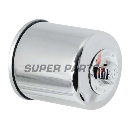 Φίλτρο λαδιού -K&N- KN-303C, χρώμιο, με 17mm παξιμάδι για εύκολο λύσιμο