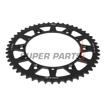Πίσω γρανάζι -JT- JTA853,50BLK, 50 δόντια, μαύρο, αλουμινίου, Kreideler 170 170 2004-2006, Yamaha IT 175 1980-1983, IT 200 1984-1986, IT 250 1981-1984, TT 250 1989-2004, TT 350 1986-1992, TT-R 250 1999-2006, WR 200 1991-1993, WR 250 1990-1998