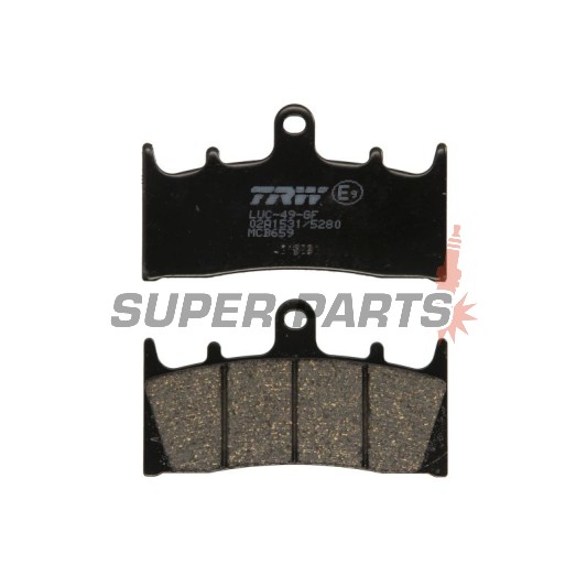 Τακάκια φρένων -TRW- MCB659, Kawasaki VN 1500/1600, ZR 1100, ZRX 1100/1200, ZX-6R 600/636, ZX-7R 750, ZX-9R 900; Suzuki GSF 1200, GSX 1400, GSX-R 1000, VZ 1600 - 1996-2008