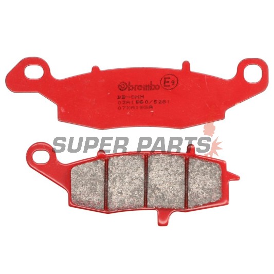 Τακάκια φρένων -BREMBO- 07KA19SA, Kawasaki ER-6F/ER-6N/KLE/KLR/VN/Z/ZR/ZR-7 650-1600, έτη 1996-2007 | Suzuki DL/GSF/GSX/RV/SV/VL 200-1500