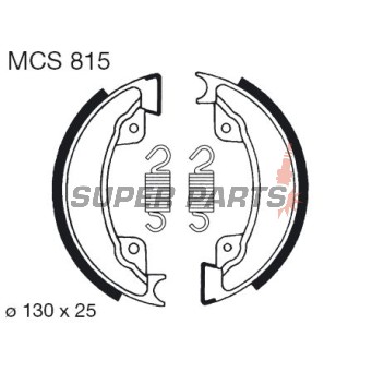 Σιαγόνες φρένων -TRW- MCS815, 130x25mm, Honda XL 500R (1982-1985), XR 500R (1982-1984)