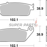 Τακάκια φρένων -BREMBO- 07HO30SA, Honda Hornet/VFR/Shadow/Transalp, Suzuki Burgman/Bandit, Triumph Street Triple/Thunderbird, Kawasaki Versys, Cagiva Navigator, Kymco Xciting, Buell Blast.