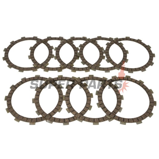 Σετ δίσκων συμπλέκτη -TRW- MCC211-9, Kawasaki GPZ 1000RX/1100, GTR 1000, Z/ZG/ZL/ZR/ZRX 1000-1200, ZX/ZZR 1100 Ninja/Kat (1979-2005)