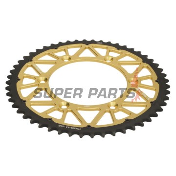 Πίσω γρανάζι -JT- JTX251,52GLD, 52 δόντια, χρυσό, υβριδικό, Yamaha FX 250 2016-2018, TT-R 230 2005-2017, WR 250 1999-2020, WR 400 1999-2002, WR 426 2001-2002, WR 450 2003-2020, YZ 125/250 1999-2020, YZ 400 1999, YZ 426 2000-2002, YZ 450 2003-2018