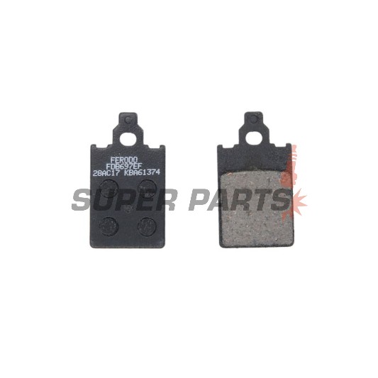 Τακάκια φρένων -FERODO- FDB697EF, Aprilia Red Rose, KTM Go, Malaguti F12 Phantom/F15 Firefox, Piaggio Free 50 1991-2006