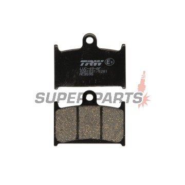 Τακάκια φρένων -TRW- MCB595, Suzuki GSX-R 400/750/1100 (1988-1995), Triumph Daytona, Rocket III, Speed Triple, Sprint, Thunderbird, Tiger, Trophy (1991-2016), Yamaha TZ250 (1990-2001)