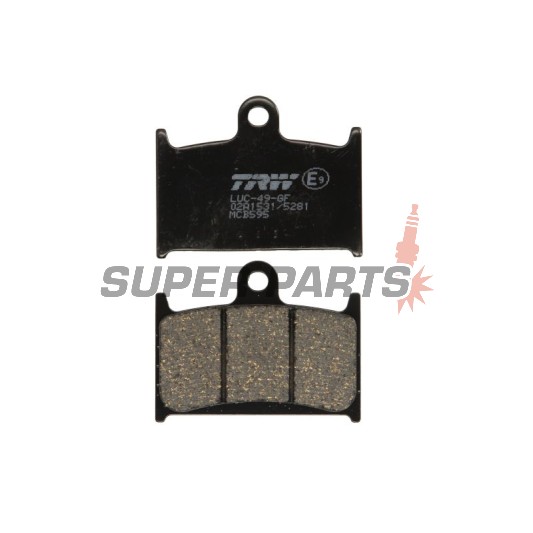 Τακάκια φρένων -TRW- MCB595, Suzuki GSX-R 400/750/1100 (1988-1995), Triumph Daytona, Rocket III, Speed Triple, Sprint, Thunderbird, Tiger, Trophy (1991-2016), Yamaha TZ250 (1990-2001)