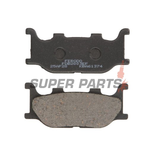 Τακάκια φρένων -FERODO- FDB2003EF, Yamaha FZ6 600/MT-03 660/SR 125/XJ 600S Diversion/XV Virago 125 250/XVS Drag Star 125 250 1100/YP Majesty 250 400 (1995-2009)