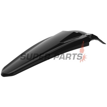 Πίσω φτερό/ουρά -POLISPORT- μαύρο, KAWASAKI KX 250/450 2019-2023