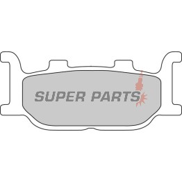 Τακάκια φρένων -FERODO- FDB2003EF, Yamaha FZ6 600/MT-03 660/SR 125/XJ 600S Diversion/XV Virago 125 250/XVS Drag Star 125 250 1100/YP Majesty 250 400 (1995-2009)