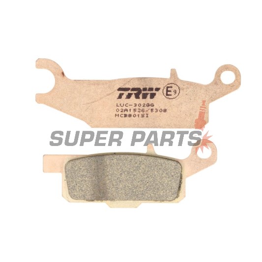 Τακάκια φρένων -TRW- MCB801SI, Yamaha YFM Raptor 250/250R, Grizzly 550/700/700F Auto 4x4 EPS (2006-2018)