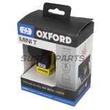 Κλειδαριά δισκόφρενου -OXFORD- Mini T 5.5mm, κίτρινος