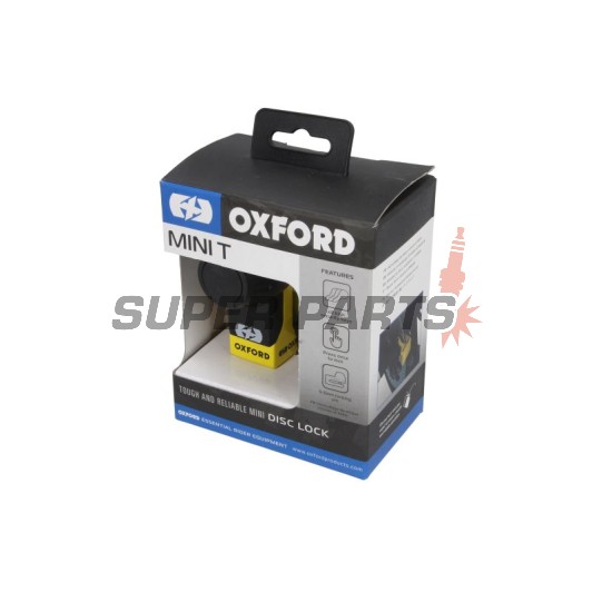 Κλειδαριά δισκόφρενου -OXFORD- Mini T 5.5mm, κίτρινος