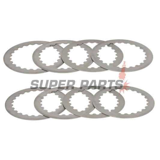 Σετ ατσάλινων δίσκων συμπλέκτη -TRW- MES420-8, Husaberg FC 470/550, FE 400/501/600/650, FS 400/650 (1993-2006); KTM EXC 250/400/450/525, SMR 560, SX/SXS 400/450/520/525, XC/XC-W 450/525 ATV (2000-2013)