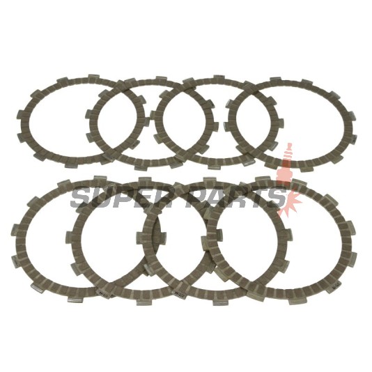Σετ δίσκων συμπλέκτη -TRW- MCC119-8, Honda CB650 B/C Custom/Z (1979-1981), CX650C/E Euro (1983), GL650 Silverwing (1983-1985)
