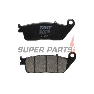 Τακάκια φρένων -TRW- MCB598, BMW C 600/650/Evolution, Cagiva Gran Canyon/Navigator, Honda CB/CBF/CBR/Hornet/Forza/Shadow, Kawasaki J/Z/KLE, Kymco Downtown/Xciting, Suzuki Burgman/Bandit, Triumph Bonneville/Tiger, Yamaha MT-01/WR - 1987-2022