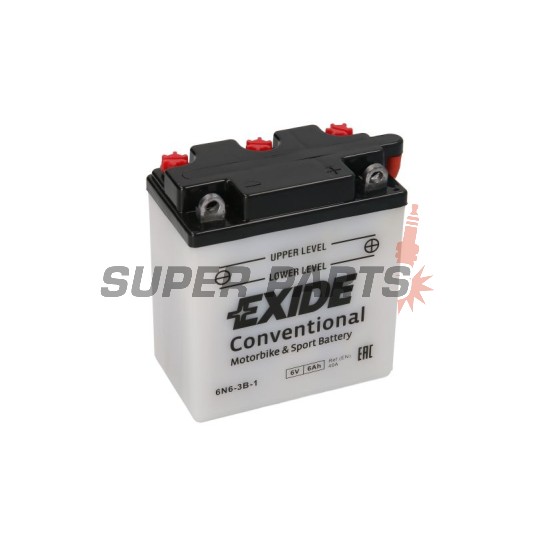 Μπαταρία -EXIDE- 6N6-3B-1, 6Ah 6V